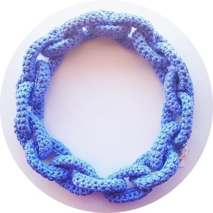 Crochet Chain Link Scarf