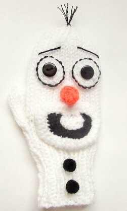 Snowman Mittens Knit