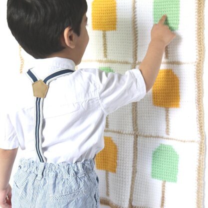 Creamsicle Crochet Baby Blanket