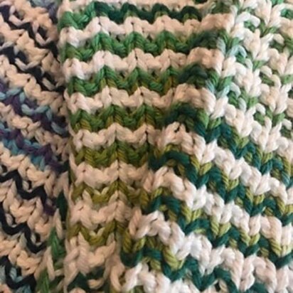 Candy Stripe Dishcloth