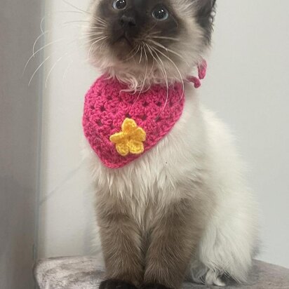 Crochet Cat Bandana