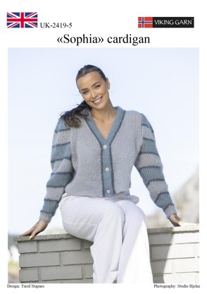 Sophia Cardigan in Viking of Norway Kid Silk - Downloadable PDF