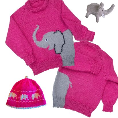 Elephant sweater & hat