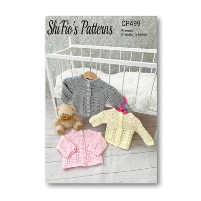 Baby Cardigan Crochet Pattern #499