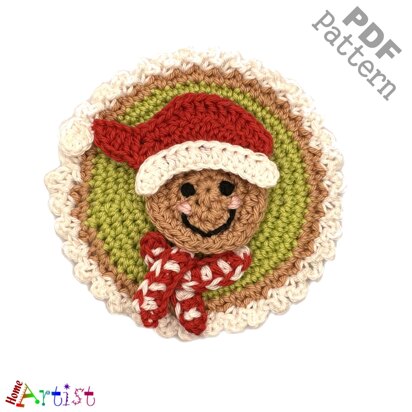 Gingerbread Button Crochet Pattern