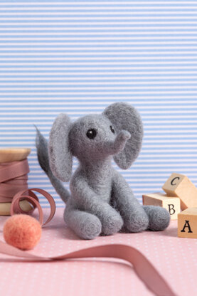 Hawthorn Handmade Mini Elephant Needle Felting Kit