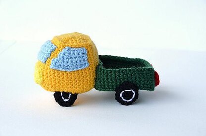 Pickup Truck Crochet Pattern, Pickup Truck Amigurumi,