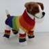 Rainbow Dog Coat and Legwarmers