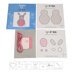 Anchor Rabbit Finger Puppet Embroidery Kit - 9cm