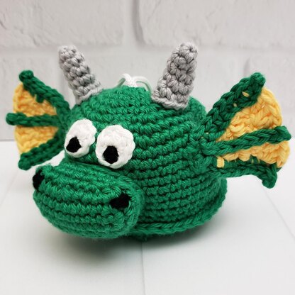 Draco the Dragon Scrubby Amigurumi