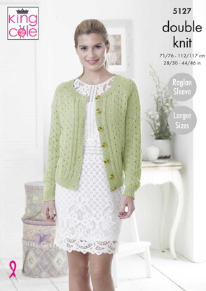 Sweater & Cardigan in King Cole Cottonsoft DK - 5127pdf - Downloadable PDF