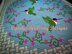 Happy Hummingbirds - overlay mosaic blanket