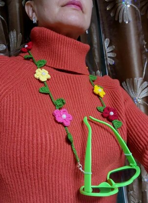 Flowers  Mask Glasses Holder