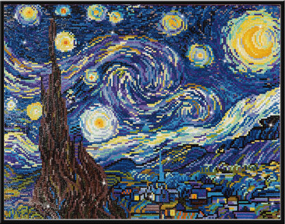 Diamond Dotz Starry Night (Van Gogh) Diamond Painting Kit