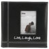 Pioneer Embroidered Stitched Leatherette Photo Album 9"X9" - Live, Laugh & Love - Black