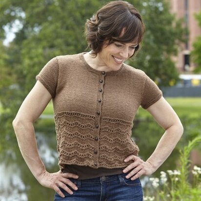 Valley Yarns 669 Light Roast Cardigan