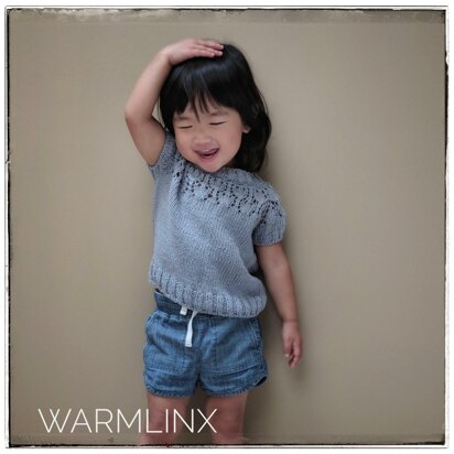 Lillian Short Sleeves Pullover - knitting pattern