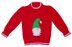 Gnome motif sweater with Christmas hat & toy