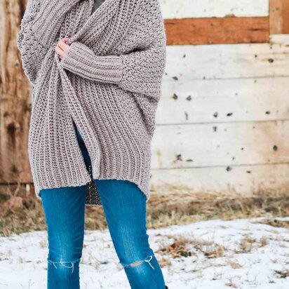 3097 Shawl Collar Cardigan pattern by Plymouth Yarn Design Studio