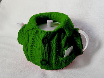 Big size tea cozy with a pocket