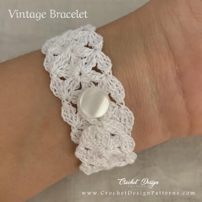 Vintage Crochet Bracelet/Cuff | Pdf Crochet Pattern