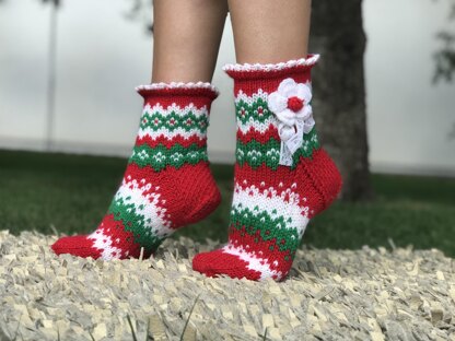 Christmas ankle socks
