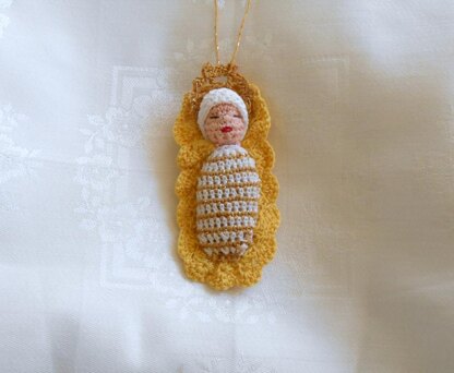 Baby Jesus Crochet Ornament