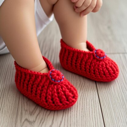 Baby Shoes Crochet Pattern PDF – Newborn Booties 0–3 Months + Video Tutorial