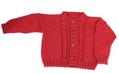 Easy Child's Cable Cardigan