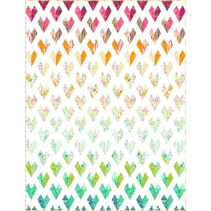 Michael Miller Fabrics Lots of Love Gradient Quilt - Downloadable PDF