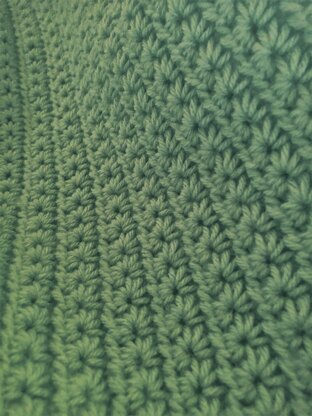 Blooming Crochet Star Stitch Blanket