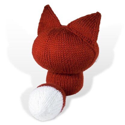 Large Knit Amigurumi Fox