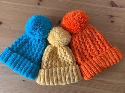 Sweet shop colours bobble hat