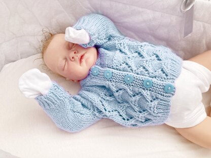 Baby Cardigan Knitting Pattern # 632