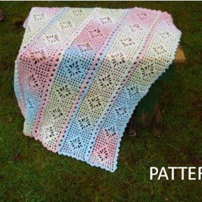 Lacy Diamonds Baby Blanket - PB-111