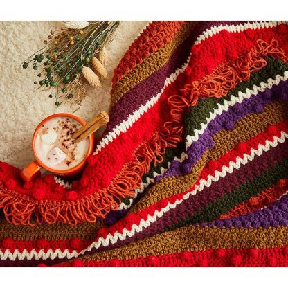 Sirdar Winter Berries Blanket Crochet Along in Hayfield Soft Twist Yarn -  Michigan Fine Yarns