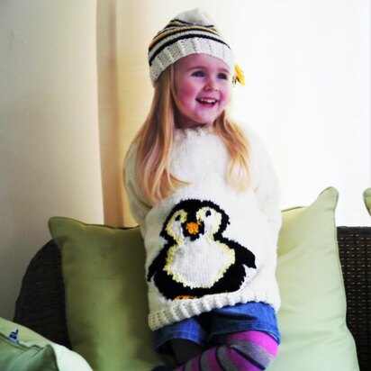 Penguin Sweater and Hat