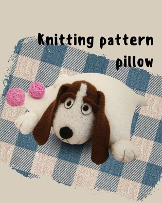 Knitting patterns Dog pillow knitting