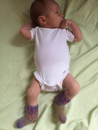 Garter Eyelet Baby Socks