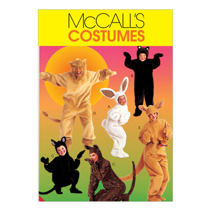 McCall's Adults'/Kids' Animal Costumes M6106 - Sewing Pattern
