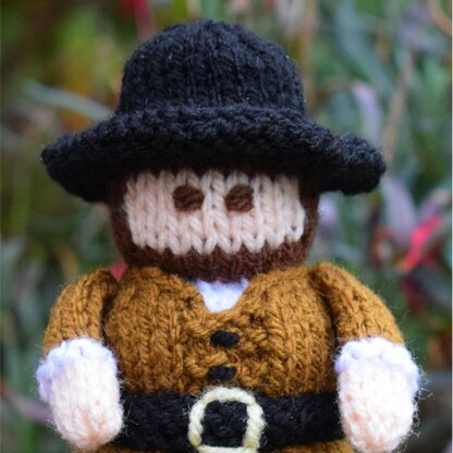 Bonfire Night Guy Fawkes Doll Knitting Pattern - Toy Knitting Pattern