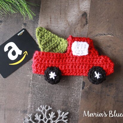 Red Truck Gift Card Holder