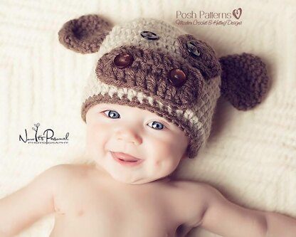 Baby Cow Beanie Hat Crochet Pattern 221