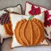 Bobble Stitch Pumpkin Pillow