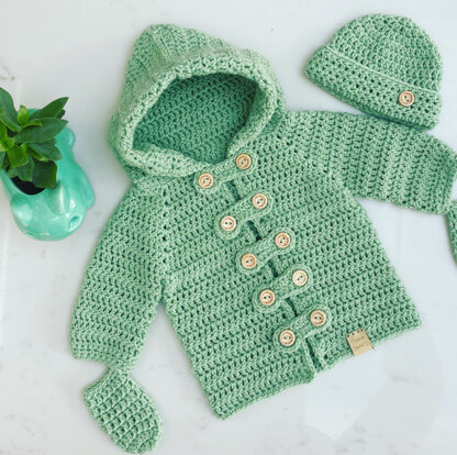 Baby Duffle Hat & Mitts