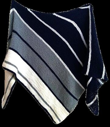 Nautical Striped Shawl