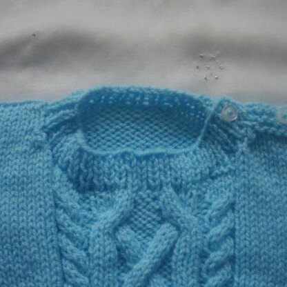 Michael cable-front baby and toddler sweater