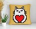 Valentine's Day Cat Pillow С2С Crochet Pattern