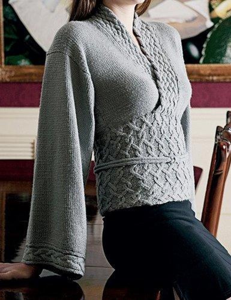 Woman's Kimono Sweater Knitting Pattern