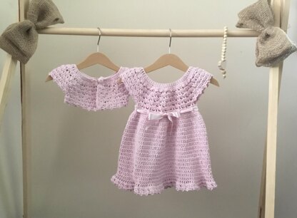 Pearl Baby Girl Dress & Bolero Cardigan Set N 604